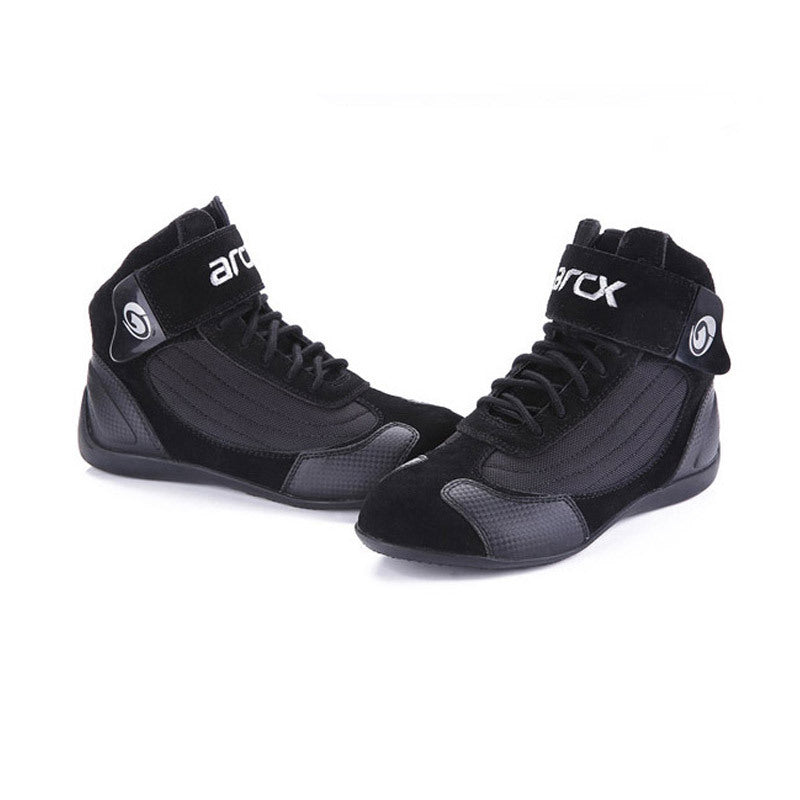 Recreational motorcycle riding shoes