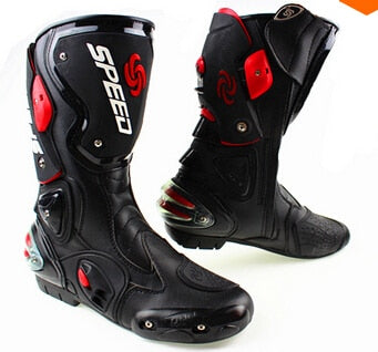 Microfiber Leather Motorcycle boots Boots Riding Motorboats