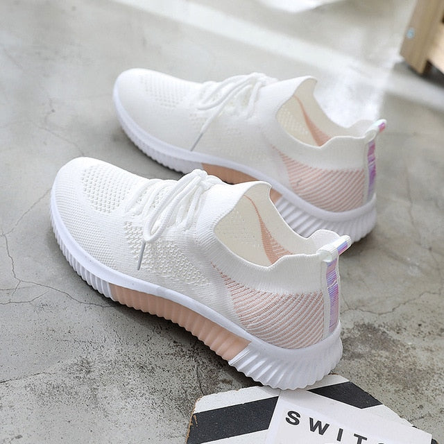Summer Women Shoes Mesh Light Breathable Women Sneakers Flats