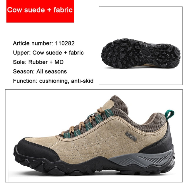HUMTTO Brand Clearance Hiking Leather Hunting Trekking Climbing Shoes