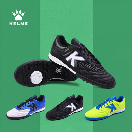 KELME Men Soccer Shoes Anti-Slippery Football Sneakers Indoor Sports