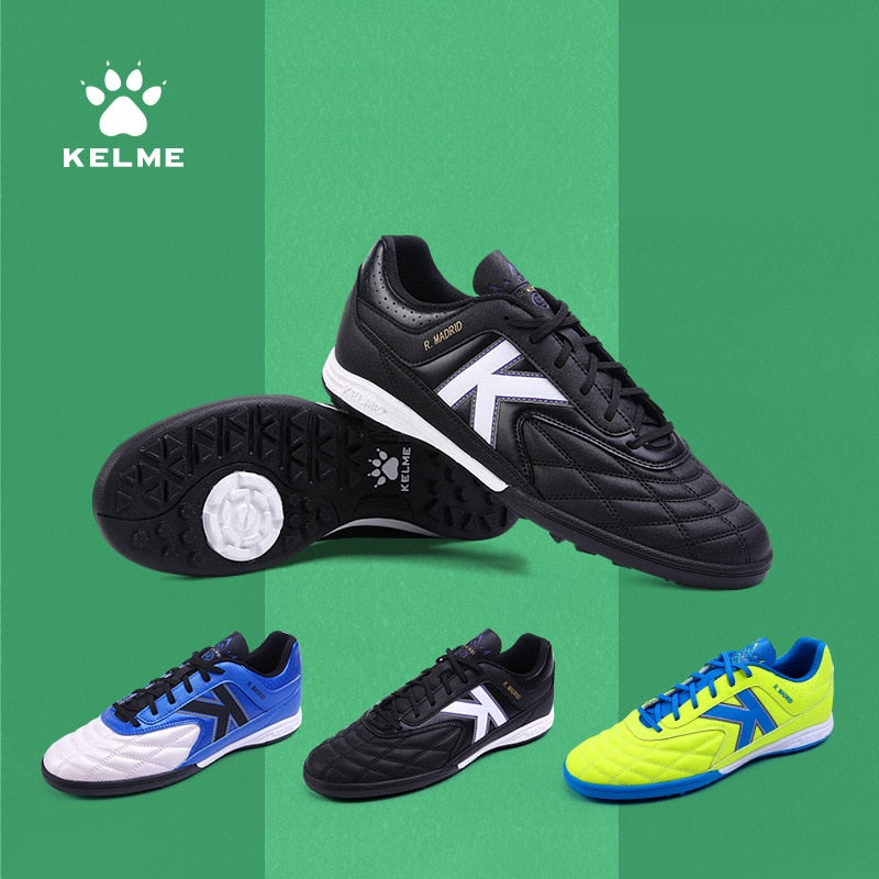 KELME Men Soccer Shoes Anti-Slippery Football Sneakers Indoor Sports