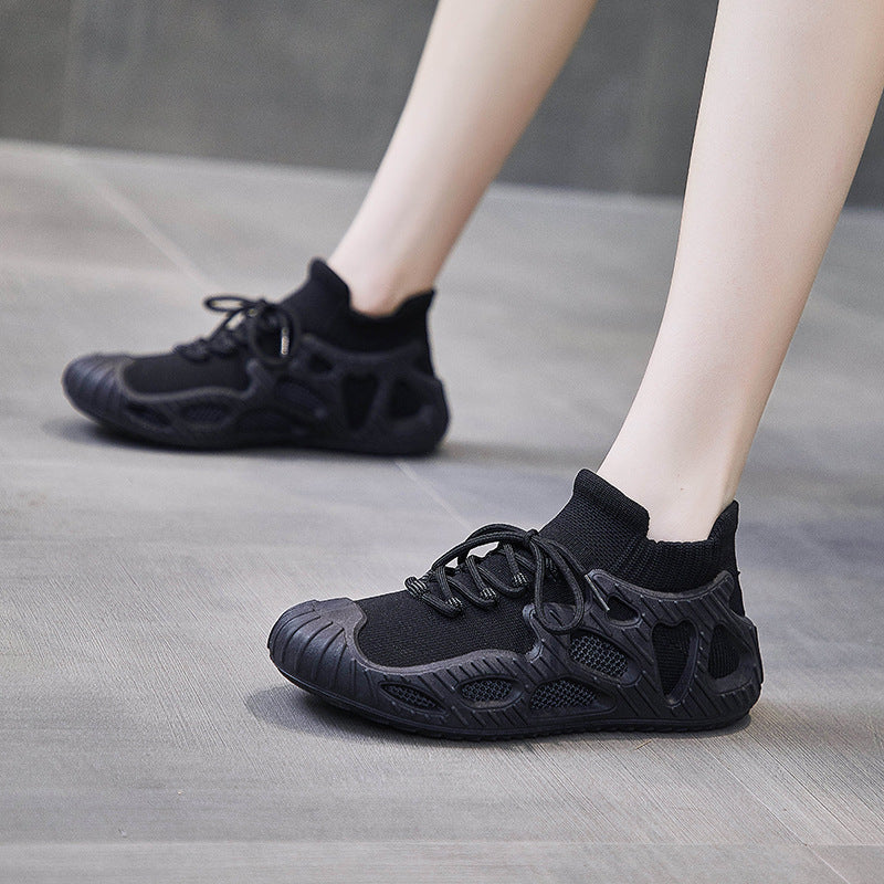Women's Fashion Fly Knit Thick Sole Sneakers