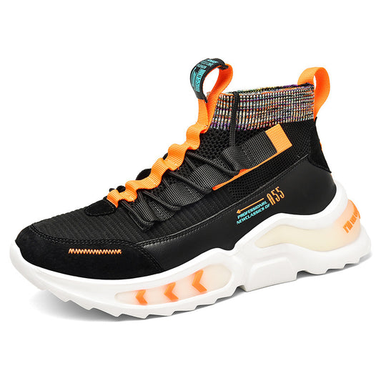 Luminous Tide Shoes Autumn And Winter High Top Basketball Leisure