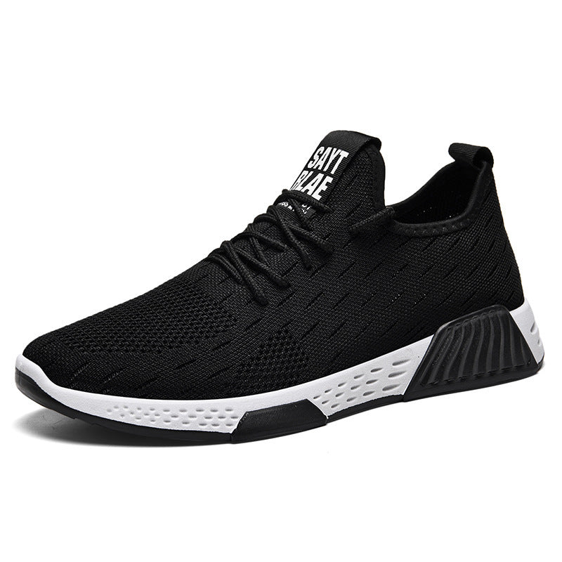 Breathable Flying Woven Running Sports Shoes Men