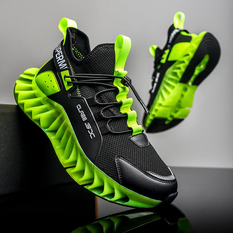 New Sports Youth Luminous Shock Absorption Travel Fitness Running Shoes