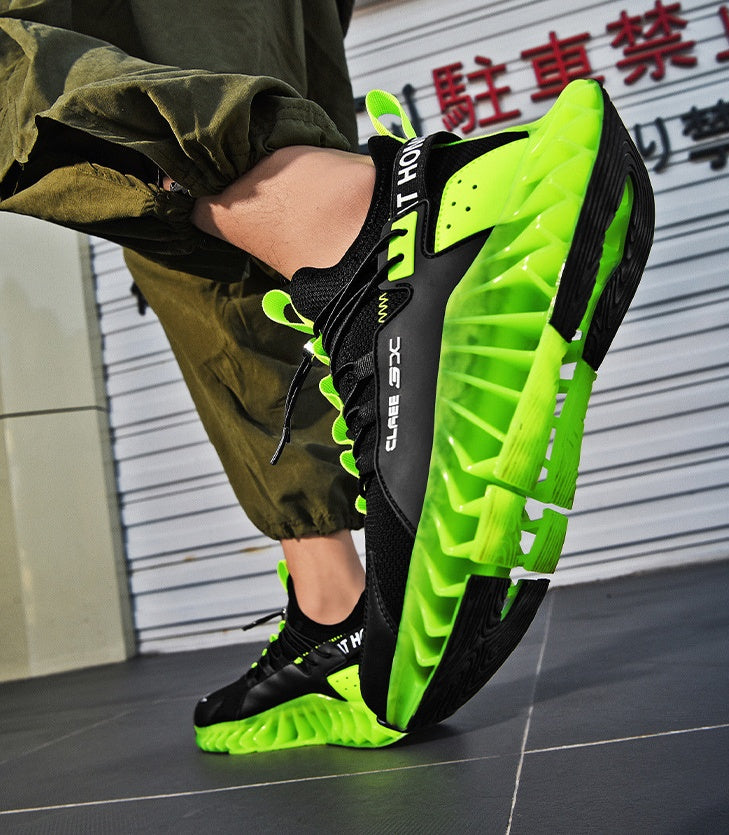 New Sports Youth Luminous Shock Absorption Travel Fitness Running Shoes