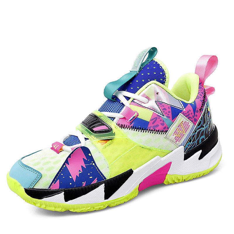 Couple Color Matching Sports Basketball Shoes Women's Shoes