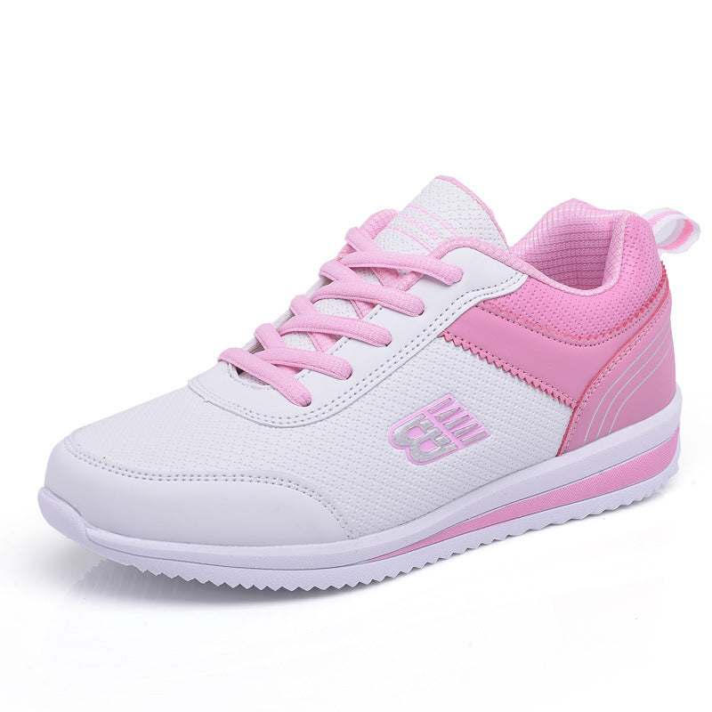 Leather student sneakers women