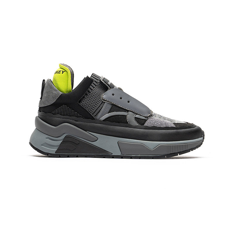 Men's Contrast Platform Jogging Warm Sneakers
