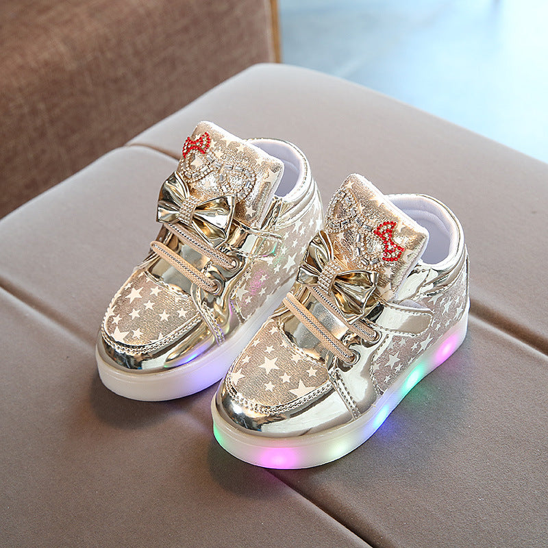 Velcro Flashing Luminous Kids Shoes