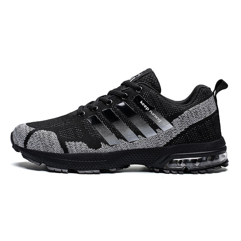 Breathable Men's Casual Shoes Flying Woven Foreign Trade Air Cushion Fitness Sports Running Shoes