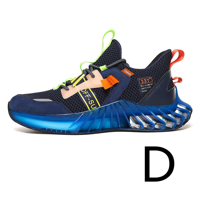 Men's Casual Youth Single Net Shoes Colorful Sports Tide
