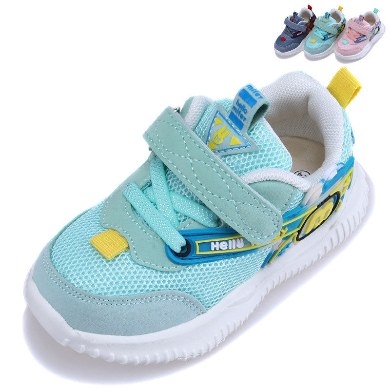 Solid-soled health net shoes for kids functional shoes