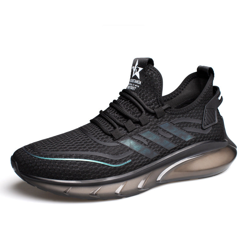 Men's Breathable Fly Woven Shock Absorption Sports Casual Shoes