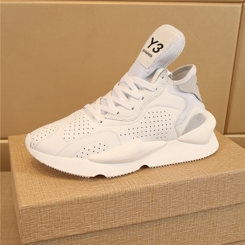 Men's Fashion Casual Leather Running Sneakers