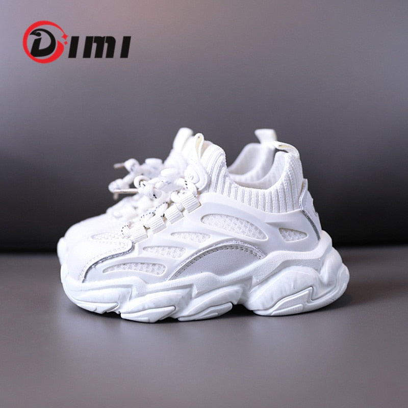 Children Casual Sport Shoes Fashion Breathable Knitting Soft Sneakers