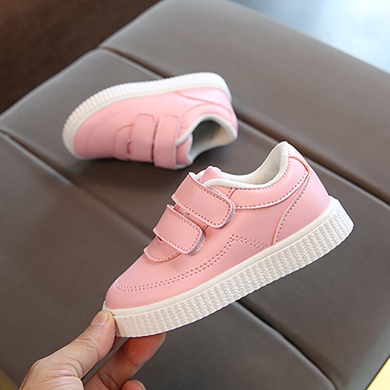 Children leather shoes school shoes pink