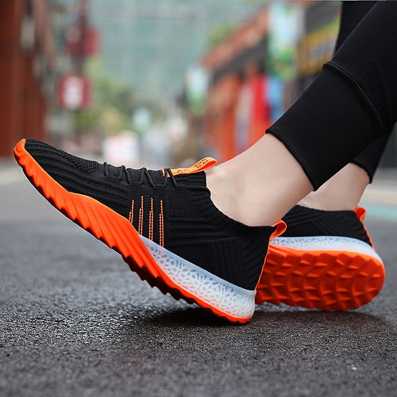 Flats Women Platform Sock Sneakers Mesh Breathable