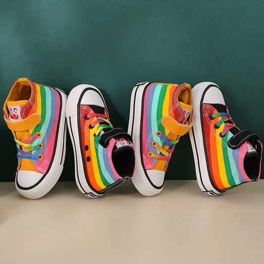 Shoes Casual Wild Boys Sneakers Girls Rainbow
