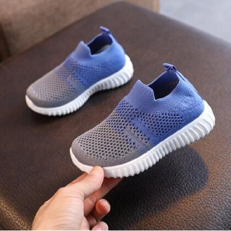 Boy Girl Woven Fly Shoes Children's Air Mesh Sneakers