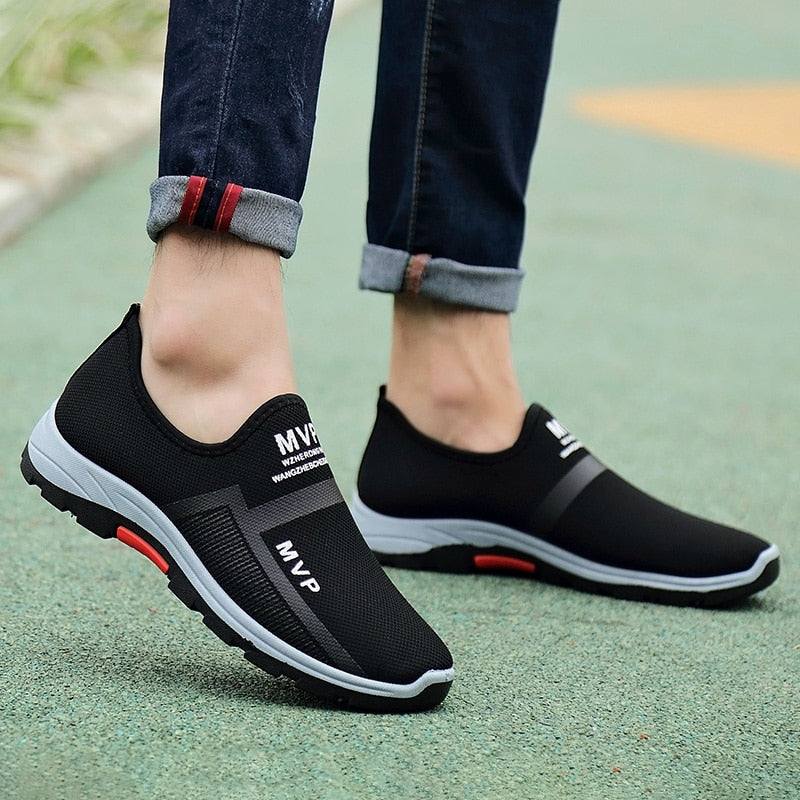 Men Casual Shoes Breathable Slip on Loafers