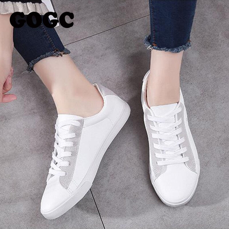 White Sneakers Women Spring Summer Breathable Shoes