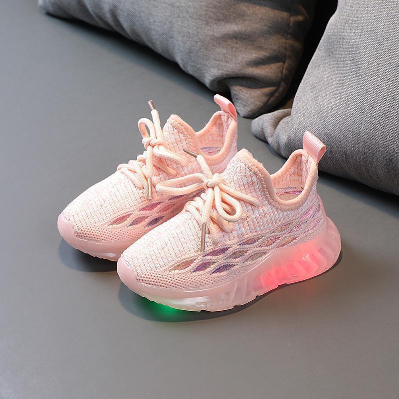 Baby Breathable Lightweight Glowing Sneakers Luminous Led Light Up Shoes