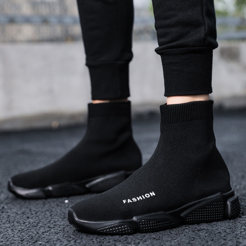 Summer Black Socks Sneakers Men
