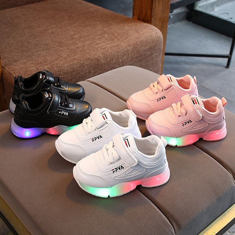 Children LED Sneakers With Light Up sole