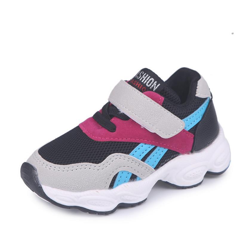 Children Sports Shoes Damping Outsole Slip Patchwork Breathable Sneakers