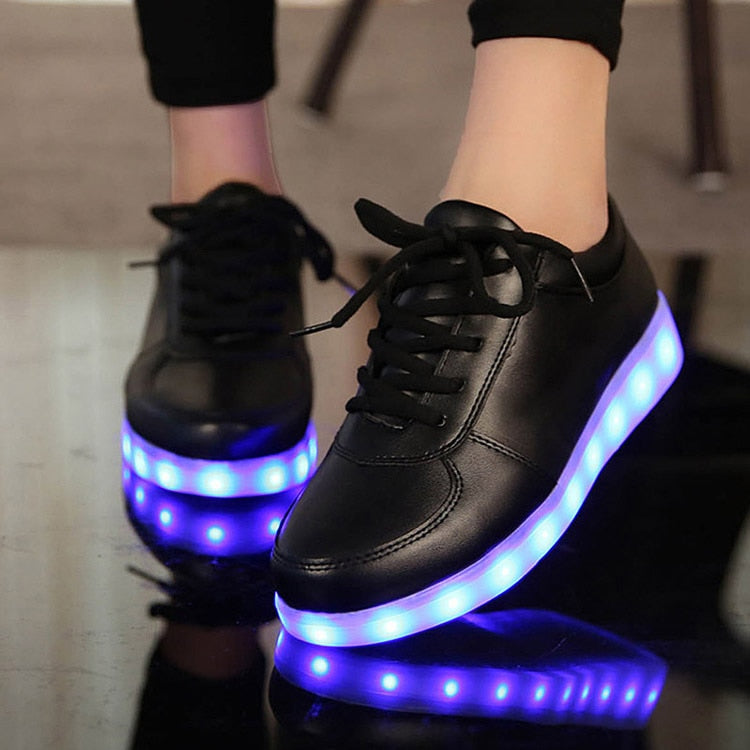 USB Charger Glowing Sneakers Children Led Casual Shoes Breathable Shoes