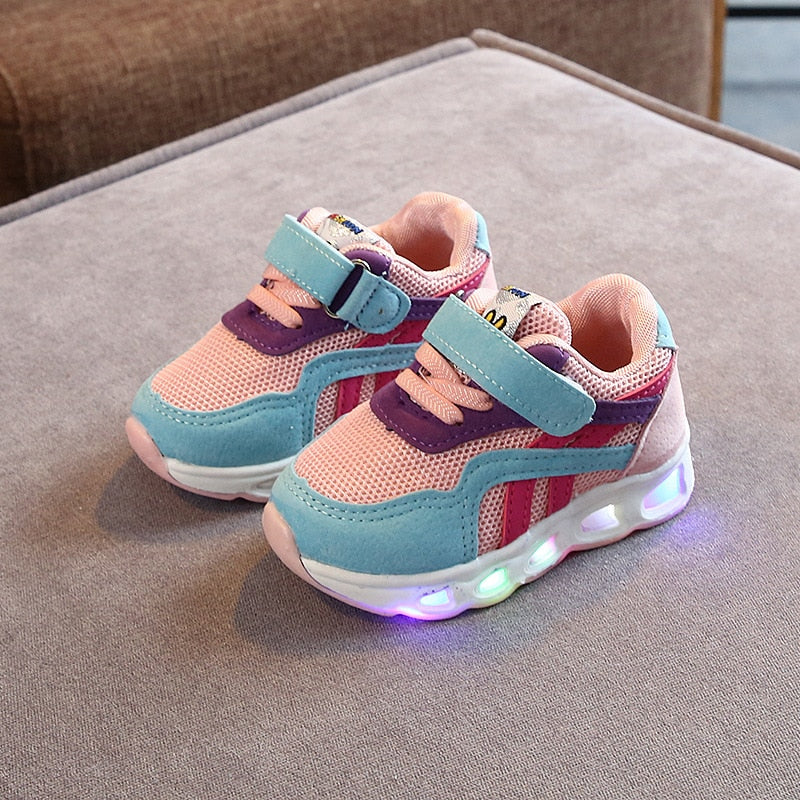 Children's Led Shoes Boys Girls Lighted Sneakers Glowing Shoes