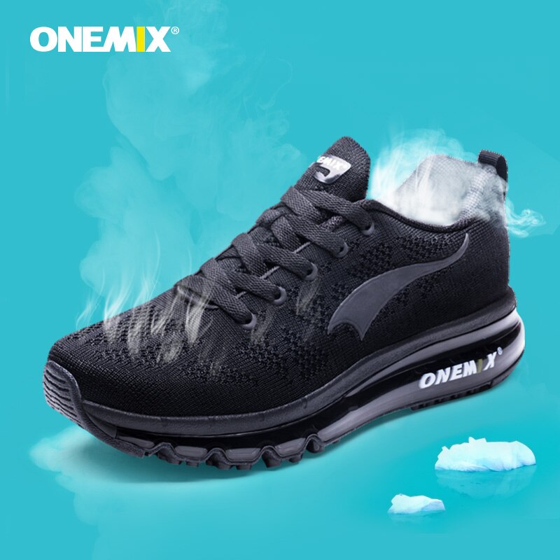 ONEMIX Men Running Shoes Light Sneakers Soft Mesh