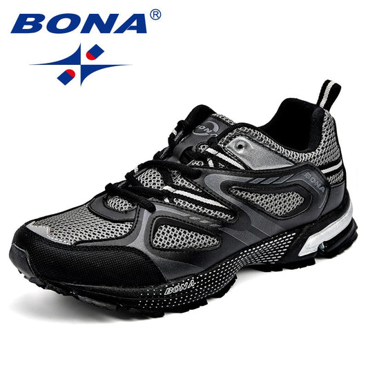 BONA Classics Style Men Running Shoes Cow Split