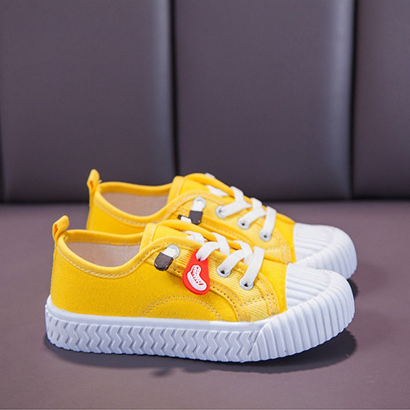 Candy Color Sneakers Boys Girls Breathable Travel Flat Canvas