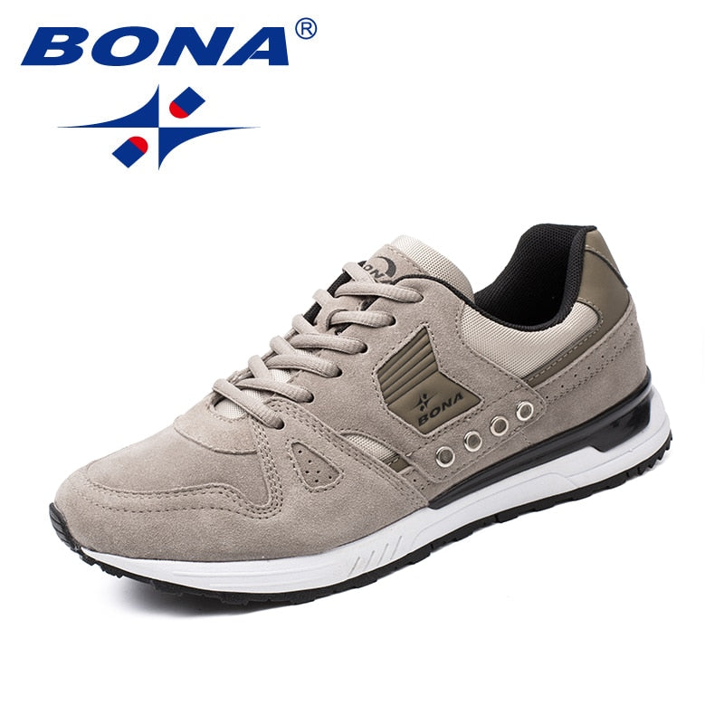 Men Running Shoes Suede Men Athletic