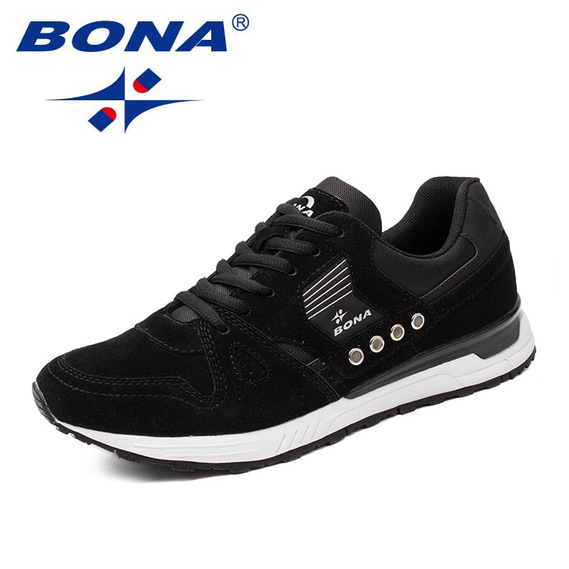 Men Running Shoes Suede Men Athletic