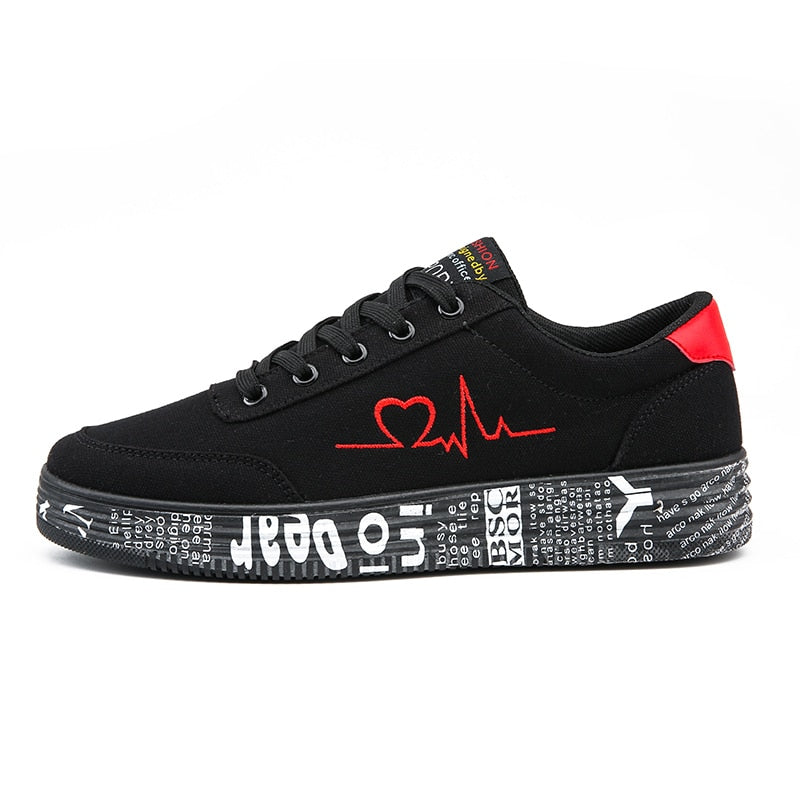 Fashion Women Vulcanized Shoes Sneakers Ladies Lace-up