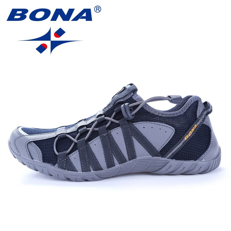 Men Running Shoes Lace Up Athletic