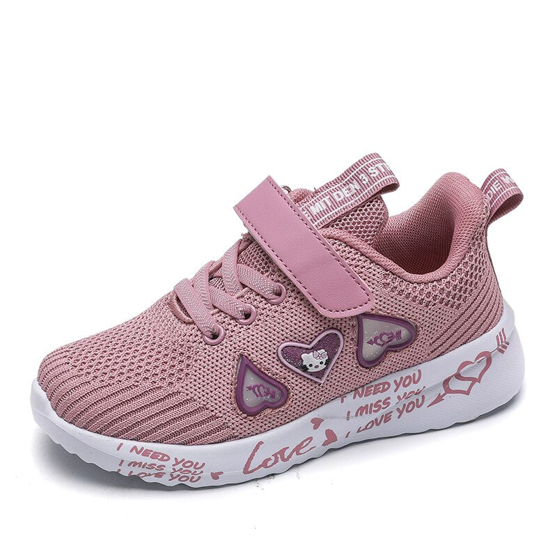 Little Girl Summer Breathable Sport and Running Pink Shoes Purple