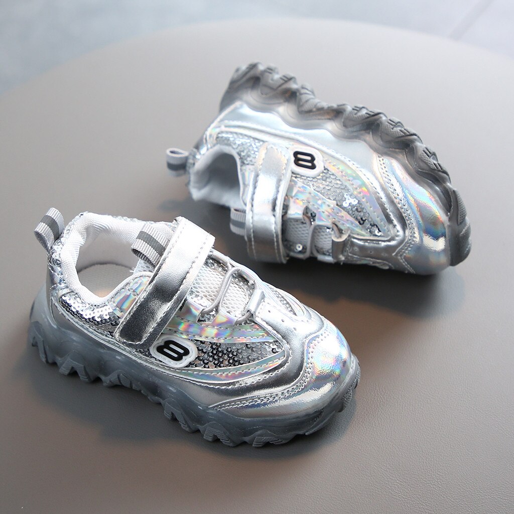 Children Sneakers Bling Led Light Luminous Sport Shoes