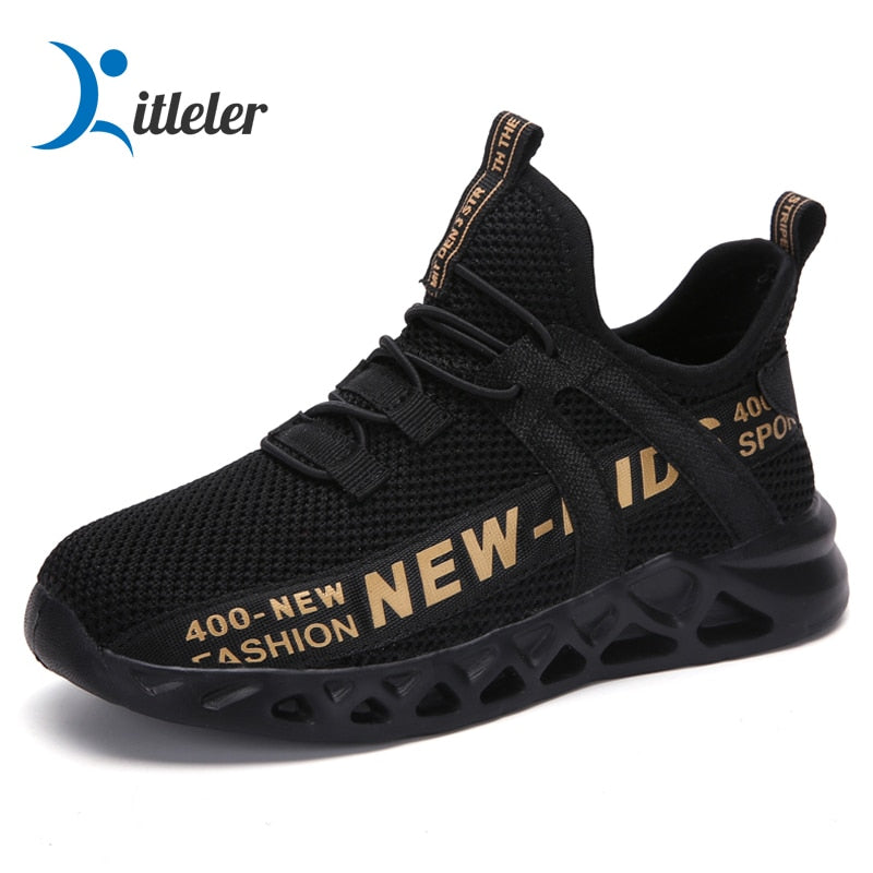 Kids Running Sneakers Breathable Lightweight Walking Sport Shoes