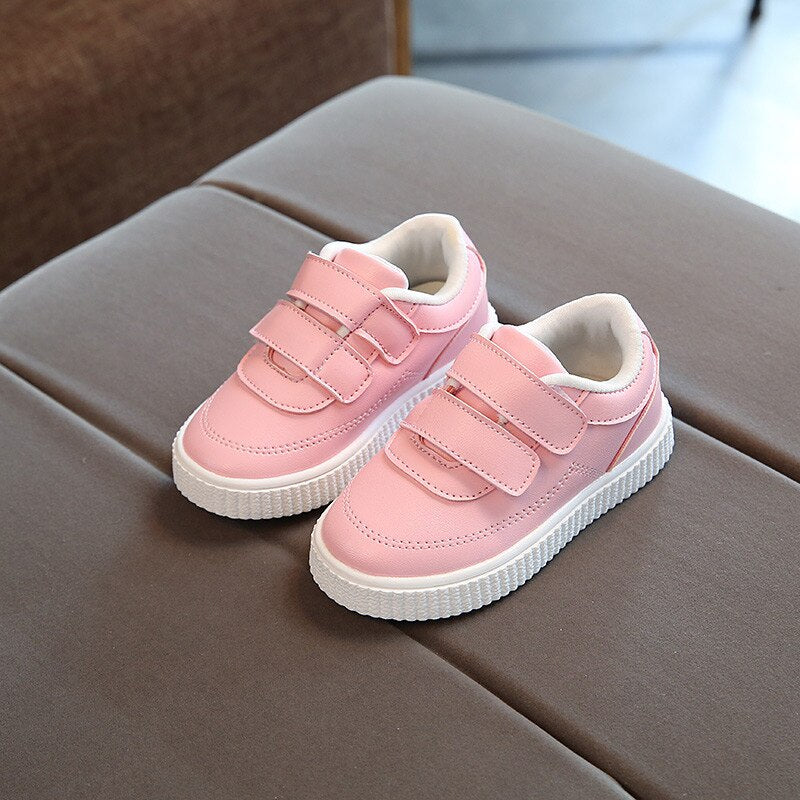 Children leather shoes school shoes pink