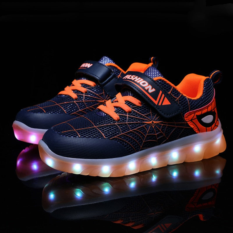 Children Led Light Up Shoes Luminous Sneakers Glowing Casual Shoes