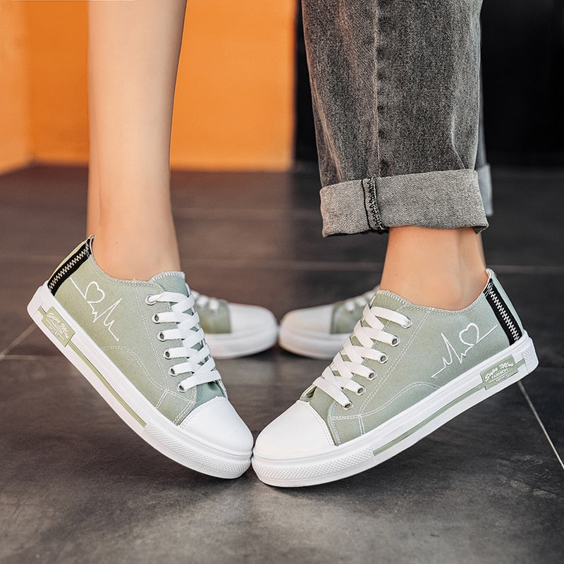 Sneakers Fashion Canvas Shoes Breathable Flats Shoes