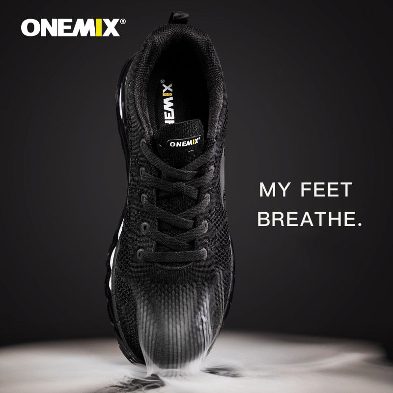 ONEMIX Men Running Shoes Light Sneakers Soft Mesh