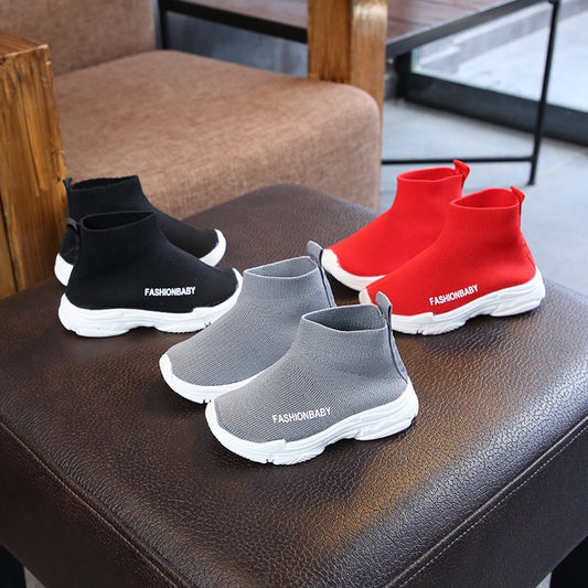 Kids Sneakers Casual Shoes Slip-on Breathable Non-slip Snow Sport Shoes