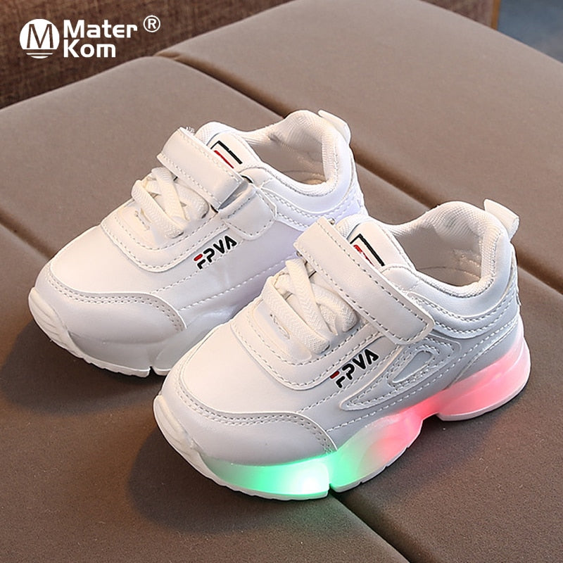 Children LED Sneakers With Light Up sole