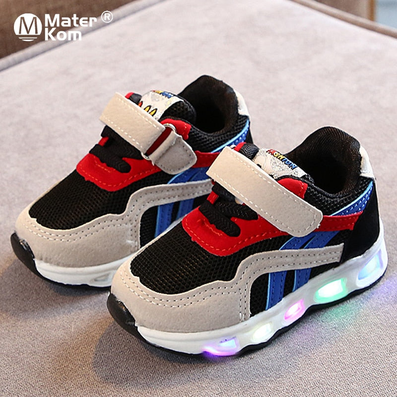 Children's Led Shoes Boys Girls Lighted Sneakers Glowing Shoes